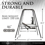 XR Brands Master Series Throne Adjustable Sex Sling With Stand XR Brands