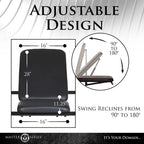 XR Brands Master Series Throne Adjustable Sex Sling With Stand XR Brands