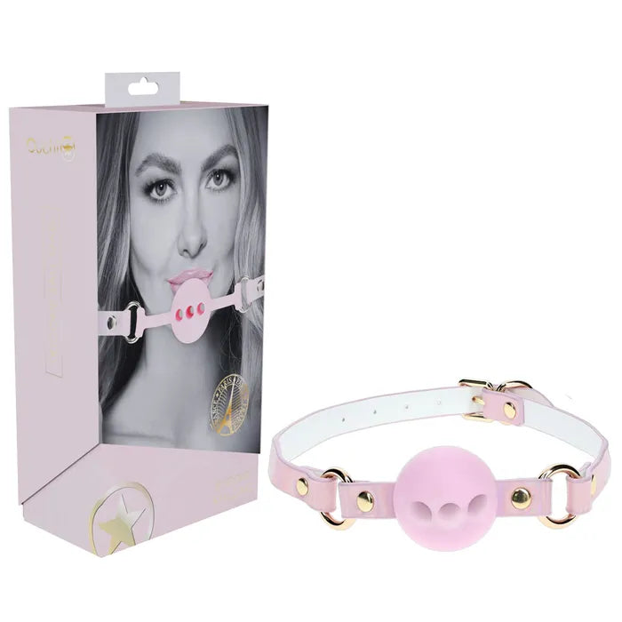 Shots Toys OUCH! Milan Collection Silicone Ball Gag Breathable Mouth Restraint Shots Toys
