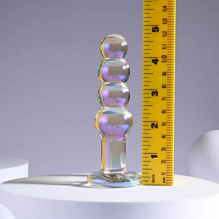 Playboy Pleasure JEWELS BEADS Glass Anal Beads 12cm Clear Playboy Pleasure
