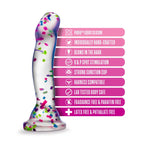 Blush Novelties Neo Elite Glow Hanky Panky Glow In Dark Dong 19cm Clear Blush Novelties