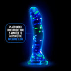 Blush Novelties Neo Elite Glow Hanky Panky Glow In Dark Dong 19cm Clear Blush Novelties