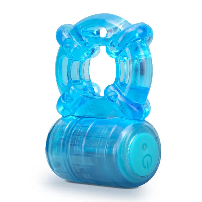 Blush Novelties Stay Hard Rechargeable 5 Function USB Rechargeable Vibrating Cock Ring Blush Novelties