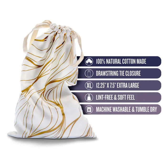Blush Novelties The Collection Embrace Cotton Toy Storage Bag Blush Novelties