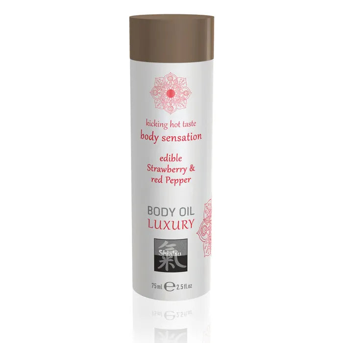 Hot Production SHIATSU Edible Body Oil Luxury Flavoured 75 ml Hot Production