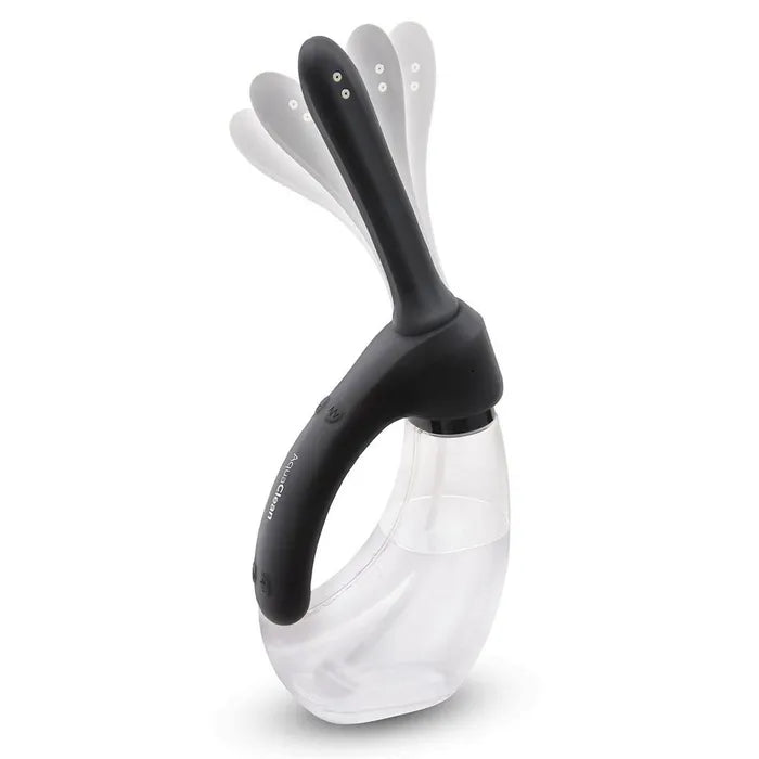 Xgen Products AquaClean Rechargeable Auto Douche Set With Bendable Vibrating Nozzle 440ml Capacity With Free Travel Douche Included Xgen Products