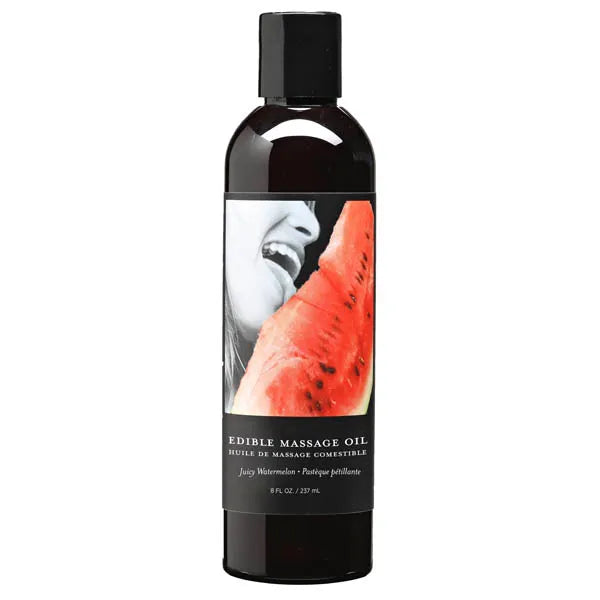 Earthly Body Flavoured Edible Massage Oil 237ml Bottle Earthly Body