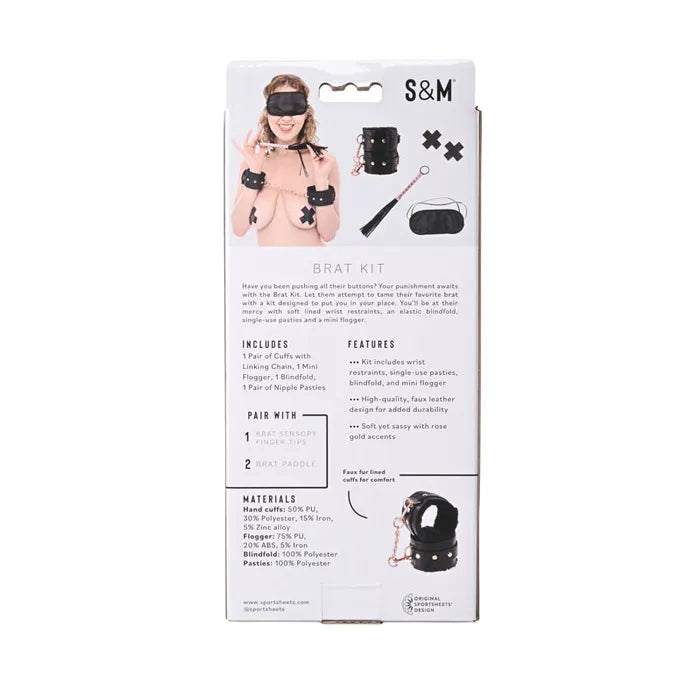 Sex & Mischief Brat Kit Beginner Bondage Kit 5 Piece Sportsheets