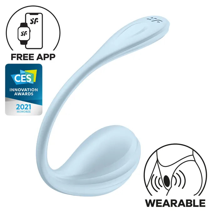 Satisfyer Smooth Petal USB Rechargeable Wearable Stimulator With App Control Satisfyer