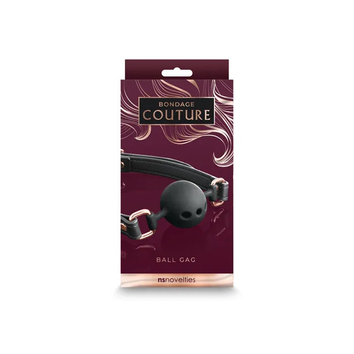 NS Novelties Bondage Couture Ball Gag Mouth Restraint Secondary image