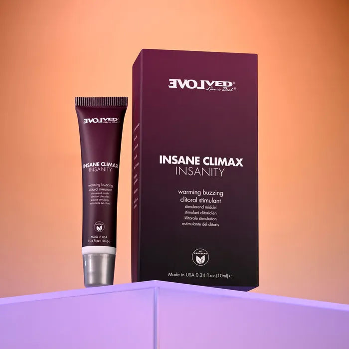 Evolved INSANE CLIMAX INSANITY Warming Buzzing Clitoral Stimulation Gel 10ml Evolved