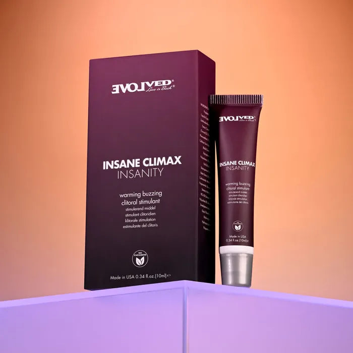 Evolved INSANE CLIMAX INSANITY Warming Buzzing Clitoral Stimulation Gel 10ml Evolved