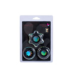 Maia MANZO Silicone Cock Rings Set of 3 Black Maia Toys