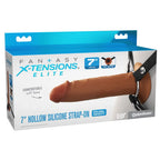 FX Elite 7'' Silicone Hollow Strap-On - Flesh - Flesh 17.8 cm Hollow Strap-On Pipedream
