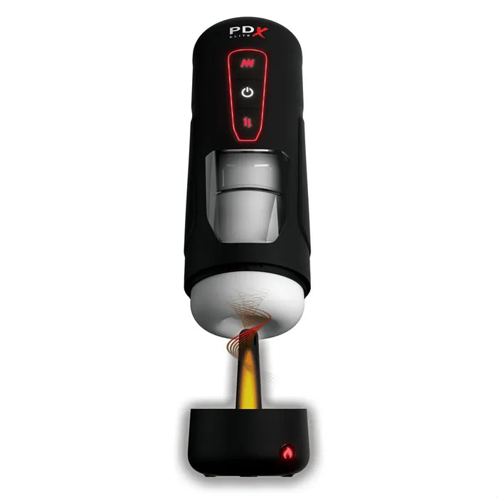 Pipedream PDX Elite Milk Me Hotter USB Rechargeable Thrusting Heating & Vibrating Auto Stroker Pipedream