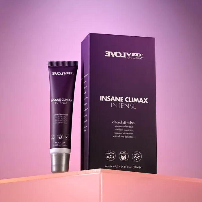 Evolved INSANE CLIMAX INTENSE Clitoral Stimulation Gel 10ml Tube Evolved