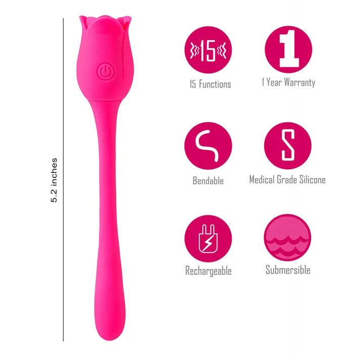 Maia MEADOW USB Rechargeable Flower Stimulator 14cm Secondary image