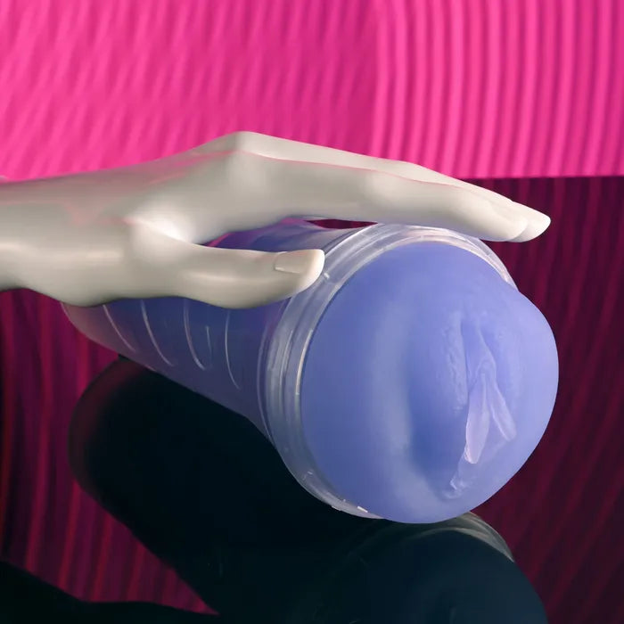 Zero Tolerance POP ON THE GLOW Glow In Dark Purple Vagina Stroker Purple Zero Tolerance