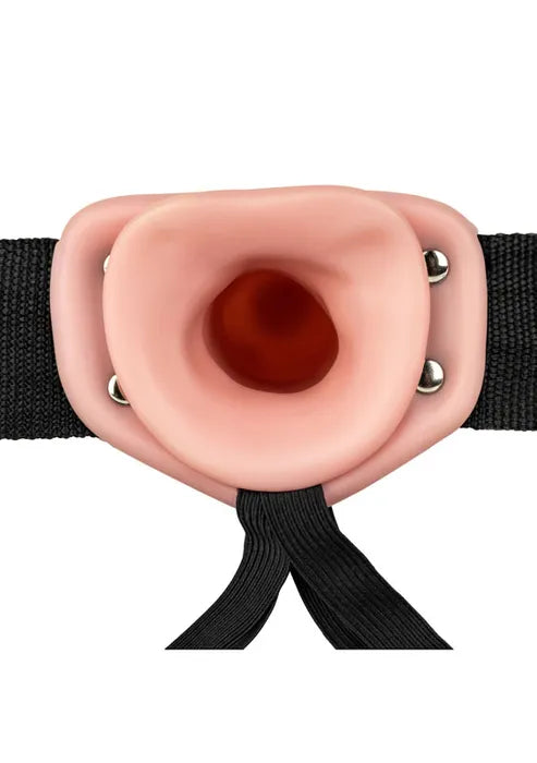 REALROCK Hollow Strap-on - 20.5 cm Flesh - Flesh 20.5 cm Hollow Strap-On Shots Toys