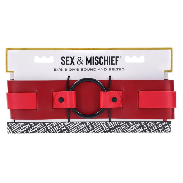 S&M Exs & Ohs Bound and Belted Bondage Collar Sportsheets