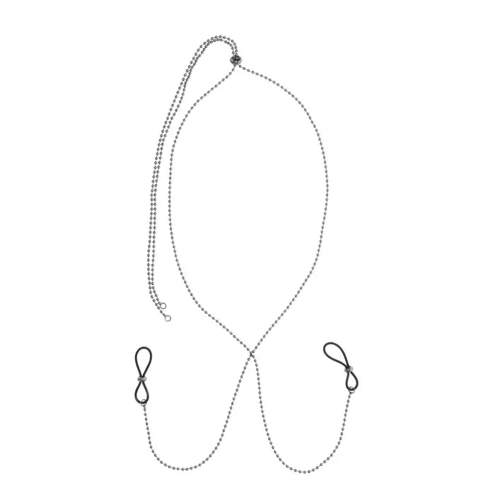 Sportsheets S&M Exs & Ohs Body Jewelry With Nipple Ties Secondary image