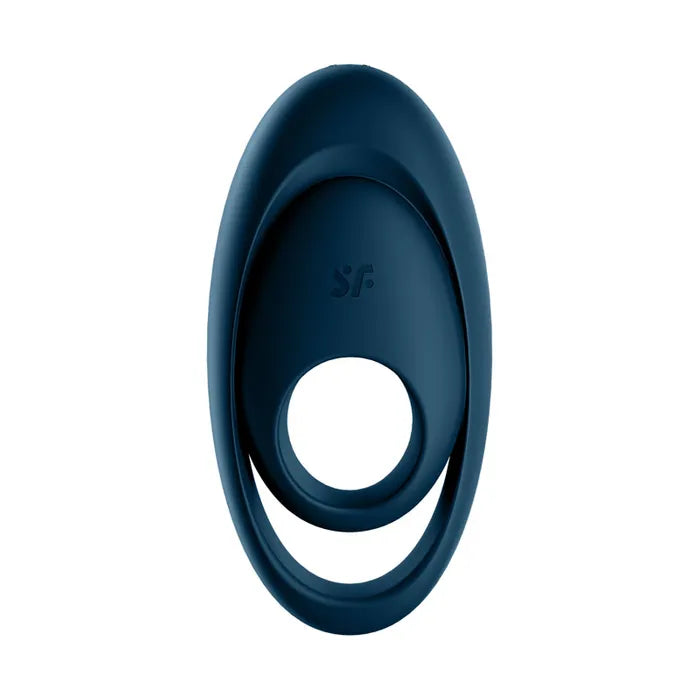 Satisfyer Glorious Duo USB Rechargeable Cock & Balls Ring Dark Blue Satisfyer