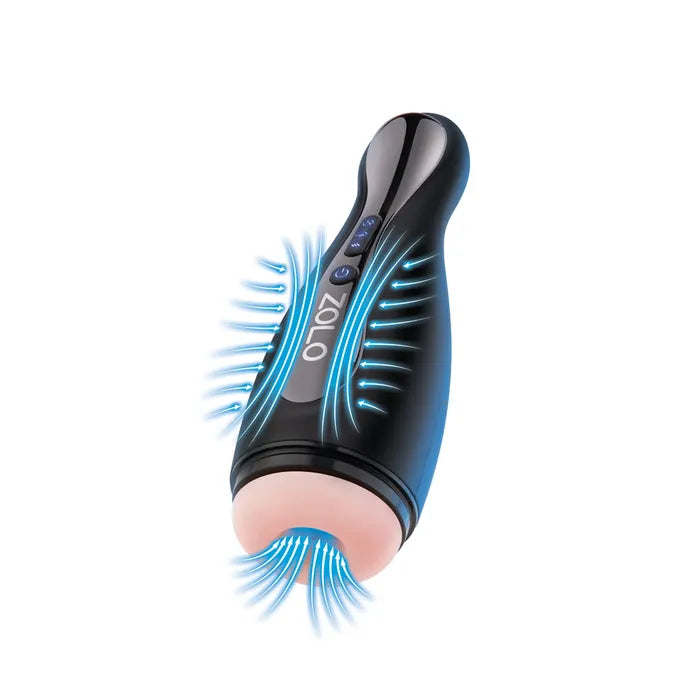 Zolo Blowpin USB Rechargeable Auto Sucking & Vibrating Masturbator Flesh Zolo