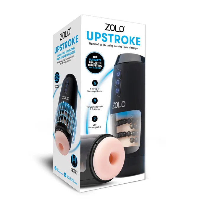 Zolo Upstroke USB Rechargeable Auto Thrusting Masturbator Flesh Secondary image
