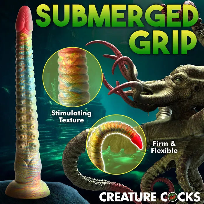 XR Brands Creature Cocks Tenta Dick Tentacle Fantasy Dildo 32cm Multi Coloured XR Brands