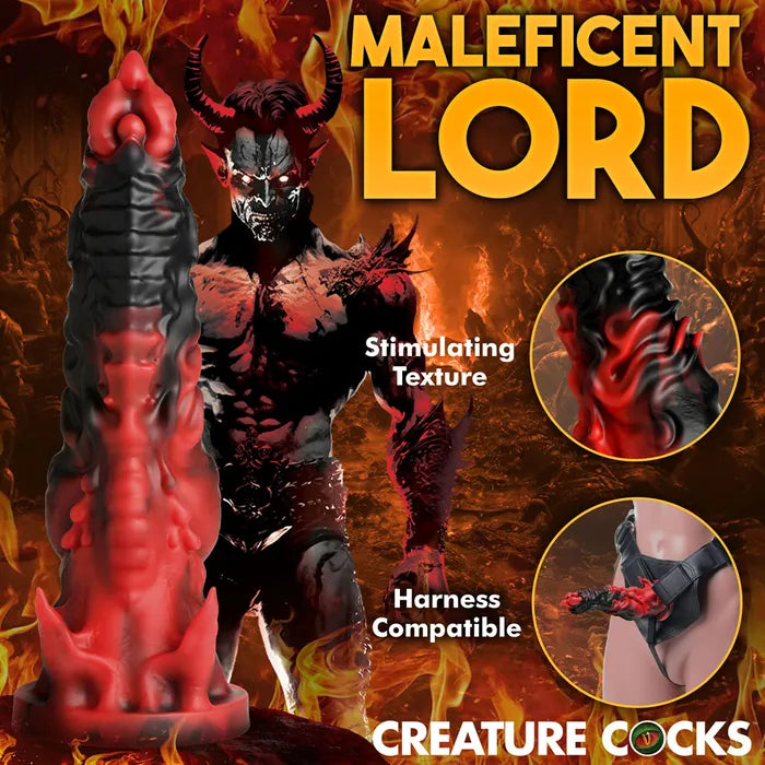 XR Brands Creature Cocks Mephisto Fantasy Dildo 18.5cm Red / Black XR Brands