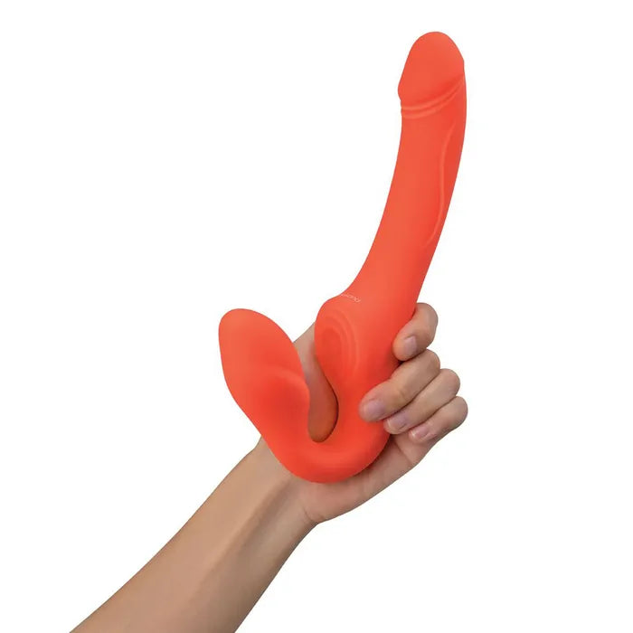 Bodywand ID Access Strapless Strap-On - Orange 15.2 cm USB Rechargeable Strapless Strap-On Bodywand