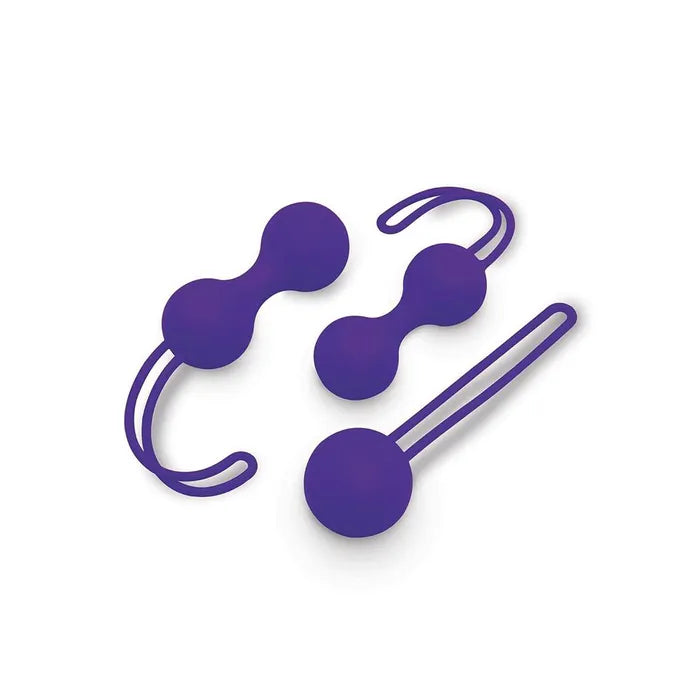 Bodywand Squeeze Kegel Training Weighted Kegel Ball Set 3 Piece Kit Purple Secondary image
