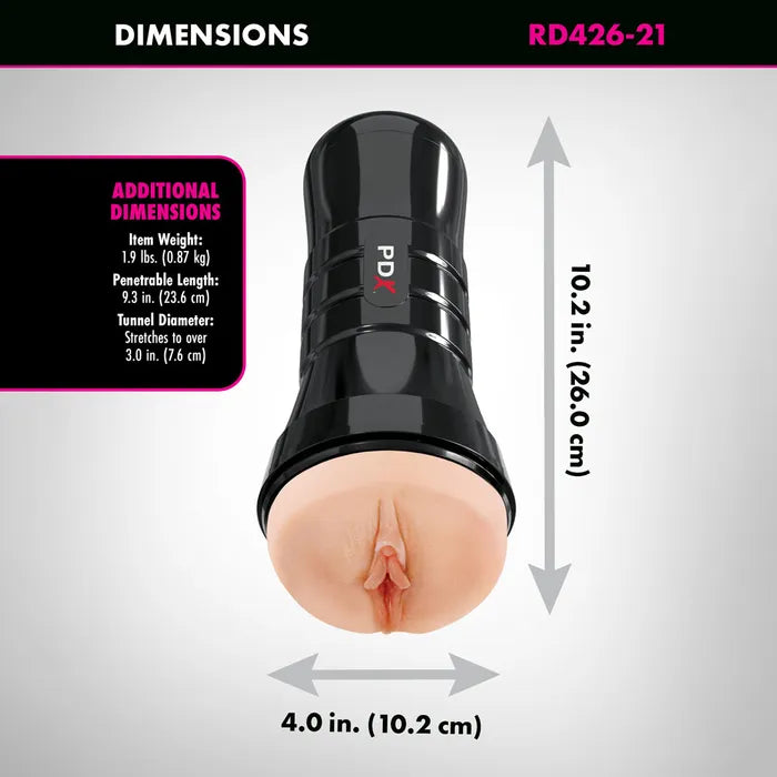 Pipedream PDX Wet Pussies Super Juicy Snatch Vagina Stroker XXL Flesh Pipedream