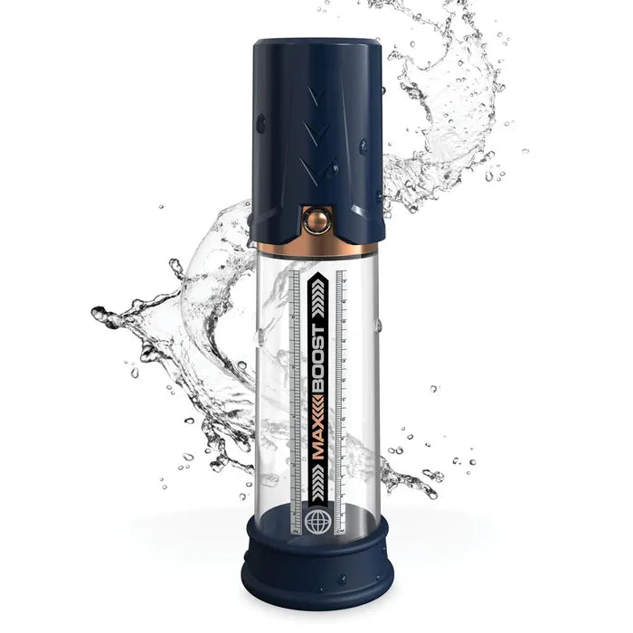 Pipedream Pump Worx Max Boost Penis Pump Blue Pipedream