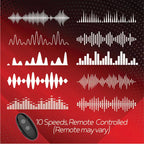 Icon Brands Red Dot Rings V3 USB Rechargeable Vibrating Cock Ring With Remote Black Icon Brands