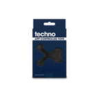 NS Novelties Techno Strobe USB Rechargeable Vibrating Cock Ring With App Control Black NS Novelties