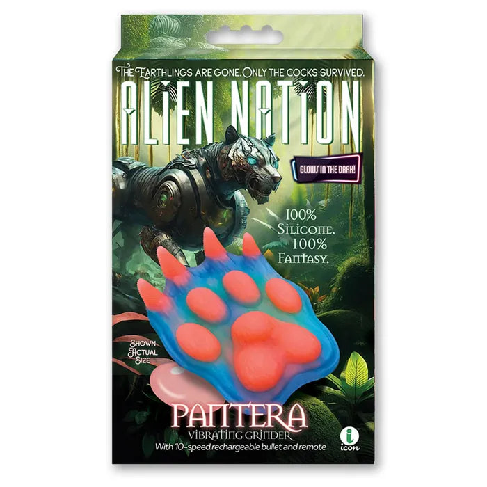Icon Brands Alien Nation Pantera USB Rechargeable Vibrating Fantasy Grinder Pad With Remote Coloured Icon Brands