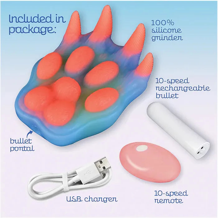 Icon Brands Alien Nation Pantera USB Rechargeable Vibrating Fantasy Grinder Pad With Remote Coloured Icon Brands