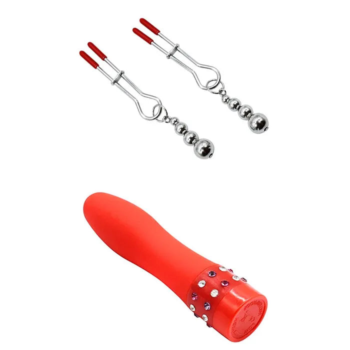 Adam & Eve SENSUAL SCARLET NIGHTS Couples Bondage Kit Set of 10 Pieces Black / Red Adam & Eve