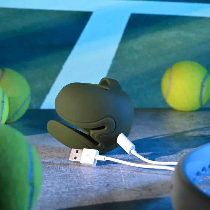 Zero Tolerance NUTTY BUDDY USB Rechargeable Vibrating Cock & Balls Ring Olive Green Zero Tolerance