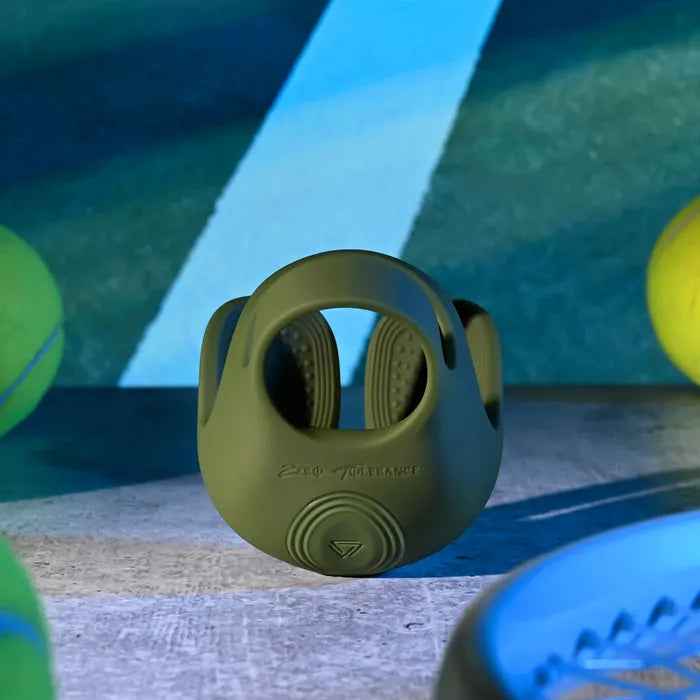 Zero Tolerance NUTTY BUDDY USB Rechargeable Vibrating Cock & Balls Ring Olive Green Zero Tolerance