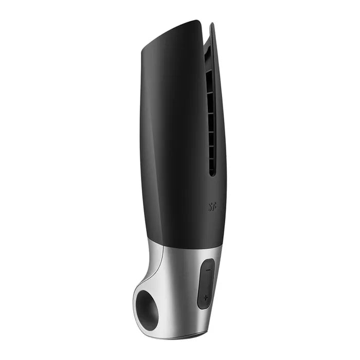 Satisfyer Power USB Rechargeable Vibrating Masturbator With App Control Black Satisfyer