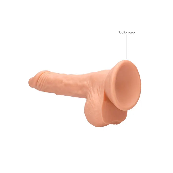 Shots Toys REALROCK Realistic Dildo With Balls 7 Inch Flesh Shots Toys
