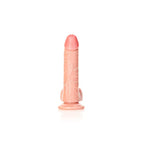 Shots Toys REALROCK Realistic Regular Curved Dildo With Suction Cup 6 Inch Flesh Shots Toys