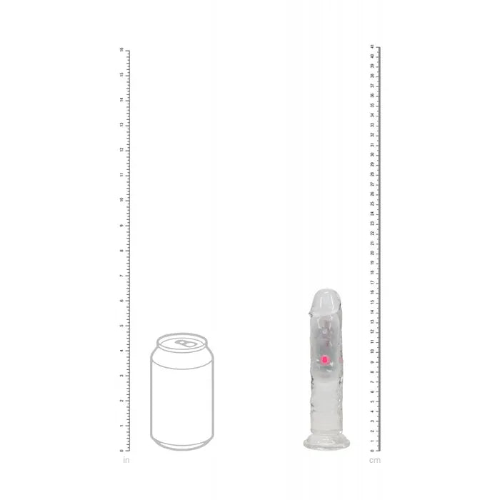 Shots Toys REALROCK 6'' Wireless Rechargeable LED Vibrating Dong With Remote 6 Inch Shots Toys