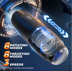 CyberSkin The Galaxy Voy USB Rechargeable Thrusting & Rotating Auto Masturbator With Heater CyberSkin