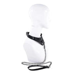 SPORTSHEETS Velvet Noir Collar & Leash Black Sportsheets