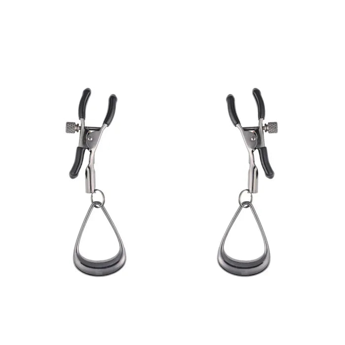 SPORTSHEETS Velvet Noir Tuggable Nipple Clamps Adjustable Nipple Restraints Sportsheets