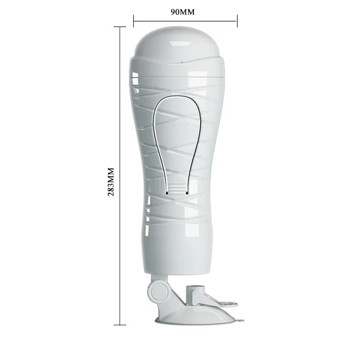 CRAZY BULL Flora Squeezable Vagina Stroker With Suction Base Flesh Crazy Bull