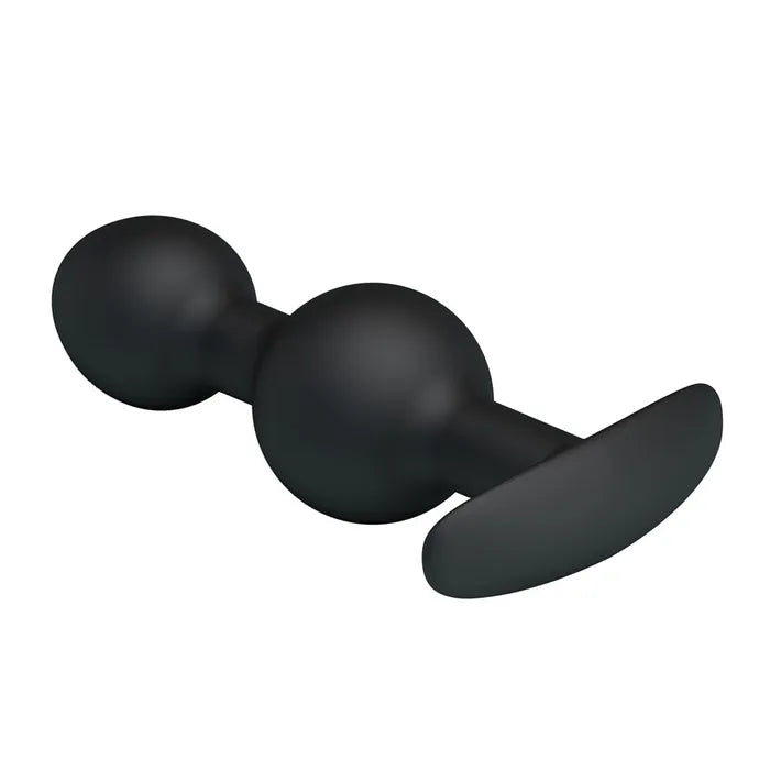 Party Up JAMES Beaded Butt Plug 10.4cm Black Party Up